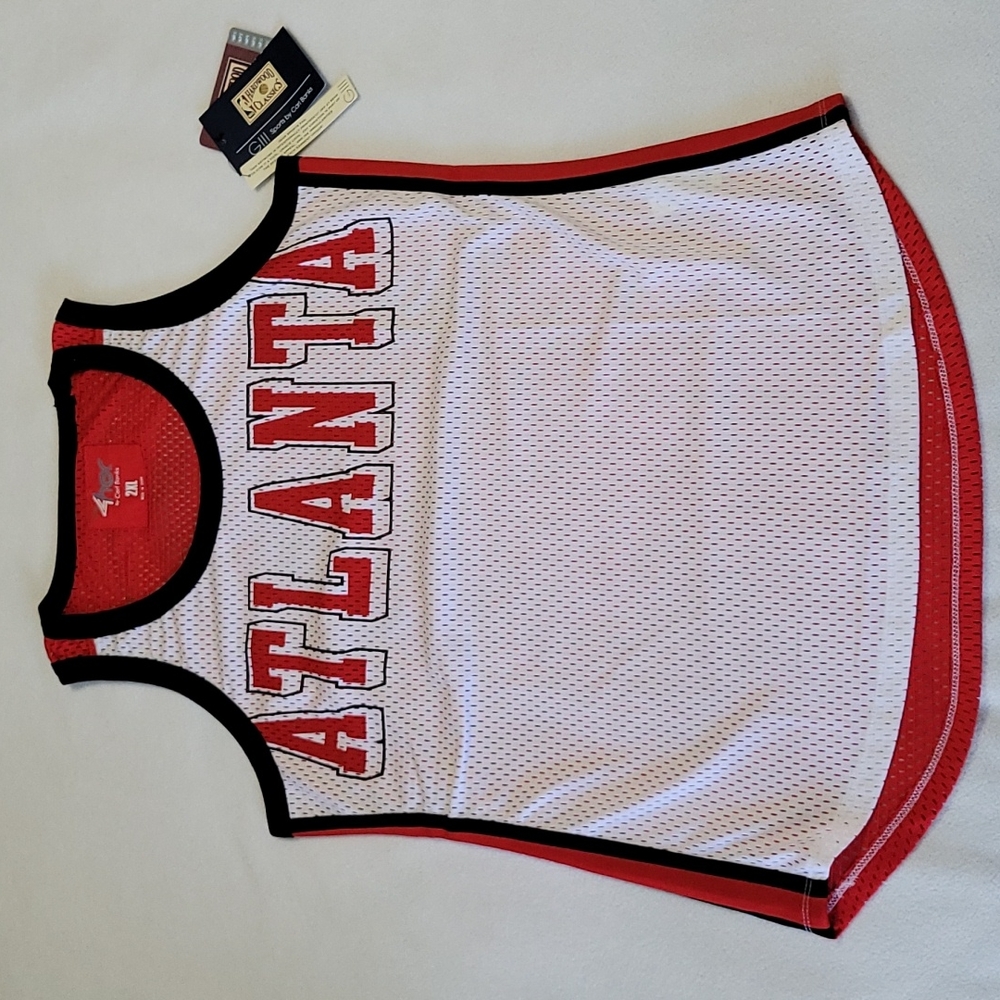 NEW Atlanta Hawks Tank Top NBA Sleeveless Sport Mesh Cool Net GIII 4Her Women XL - Picture 4 of 14